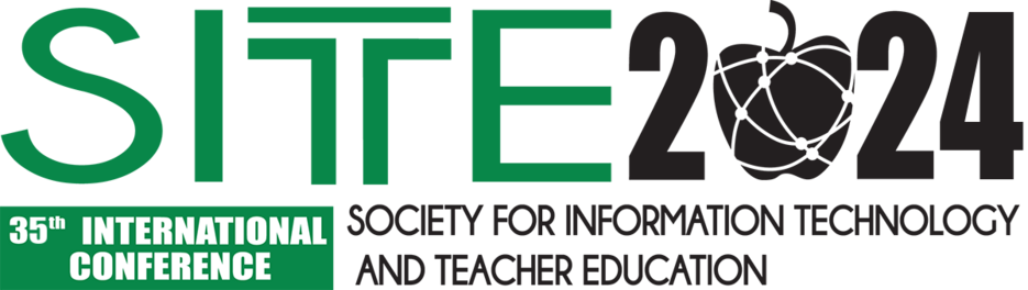 Logo mit Text: 35th international conference of the Society for Information Technology and Teacher Education