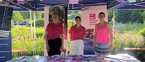 The PSE team at the PSE stand