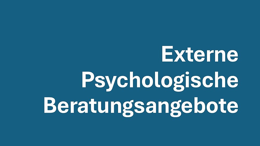 externe Psychologische Beratungsangebote