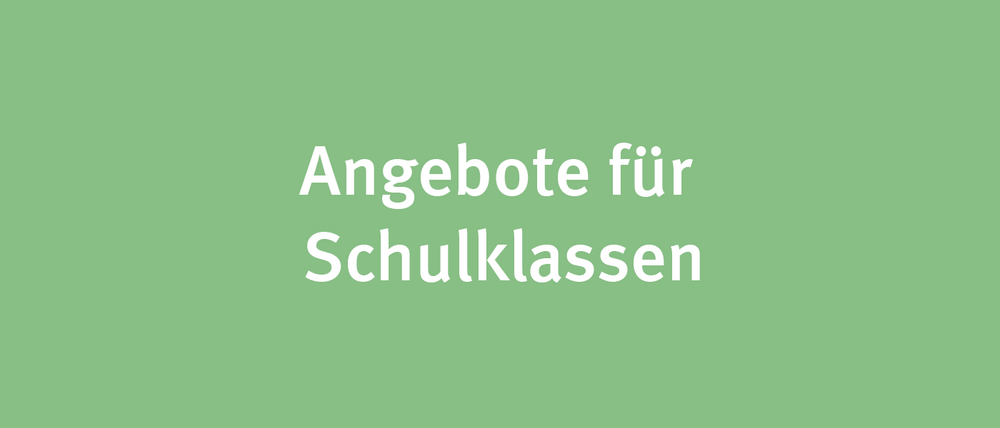 Angebote für Schulklassen