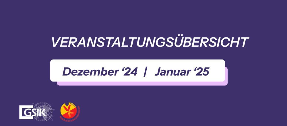 Veranstaltungsübersicht Dez 24 Jan 25